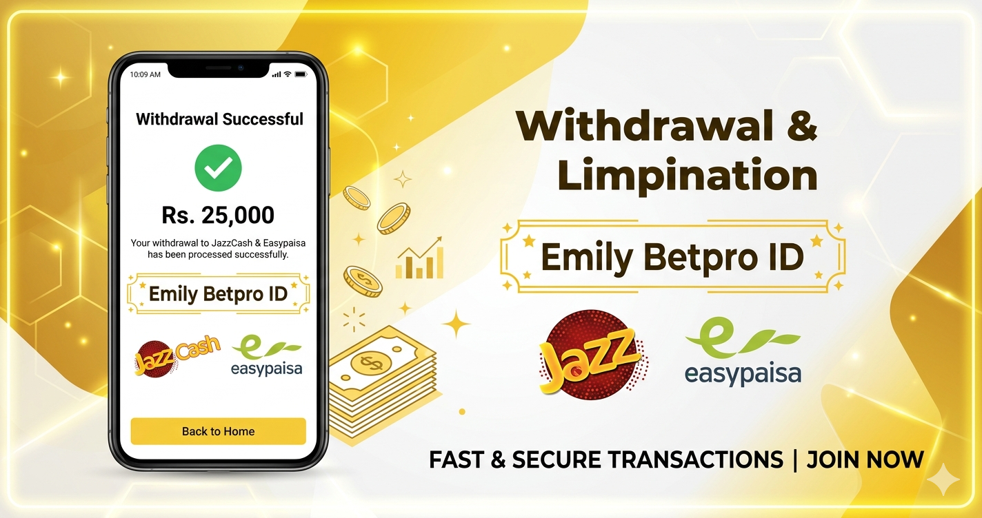 Fastest paying betting website in Pakistan 2026 showing instant withdrawal confirmation with JazzCash and Easypaisa