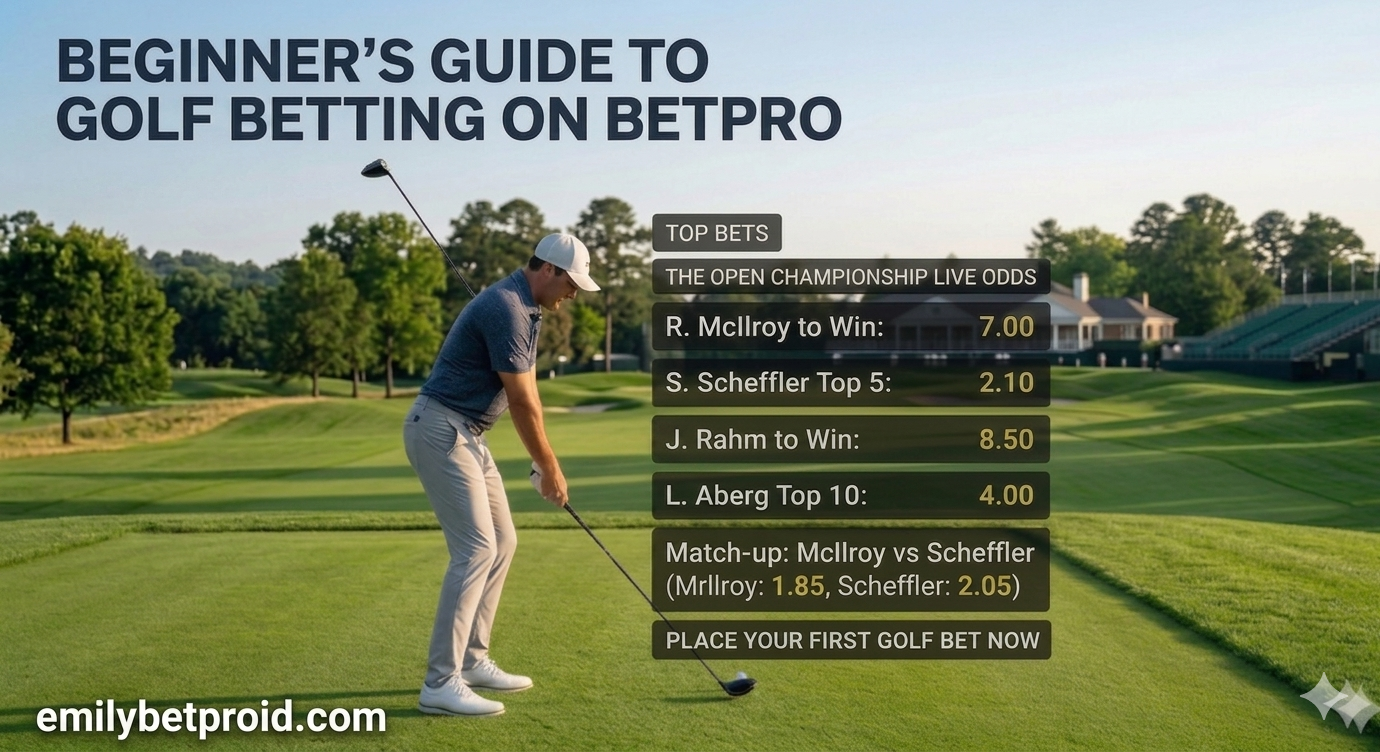How to Bet on Golf for Beginners: A Complete Guide on BetPro