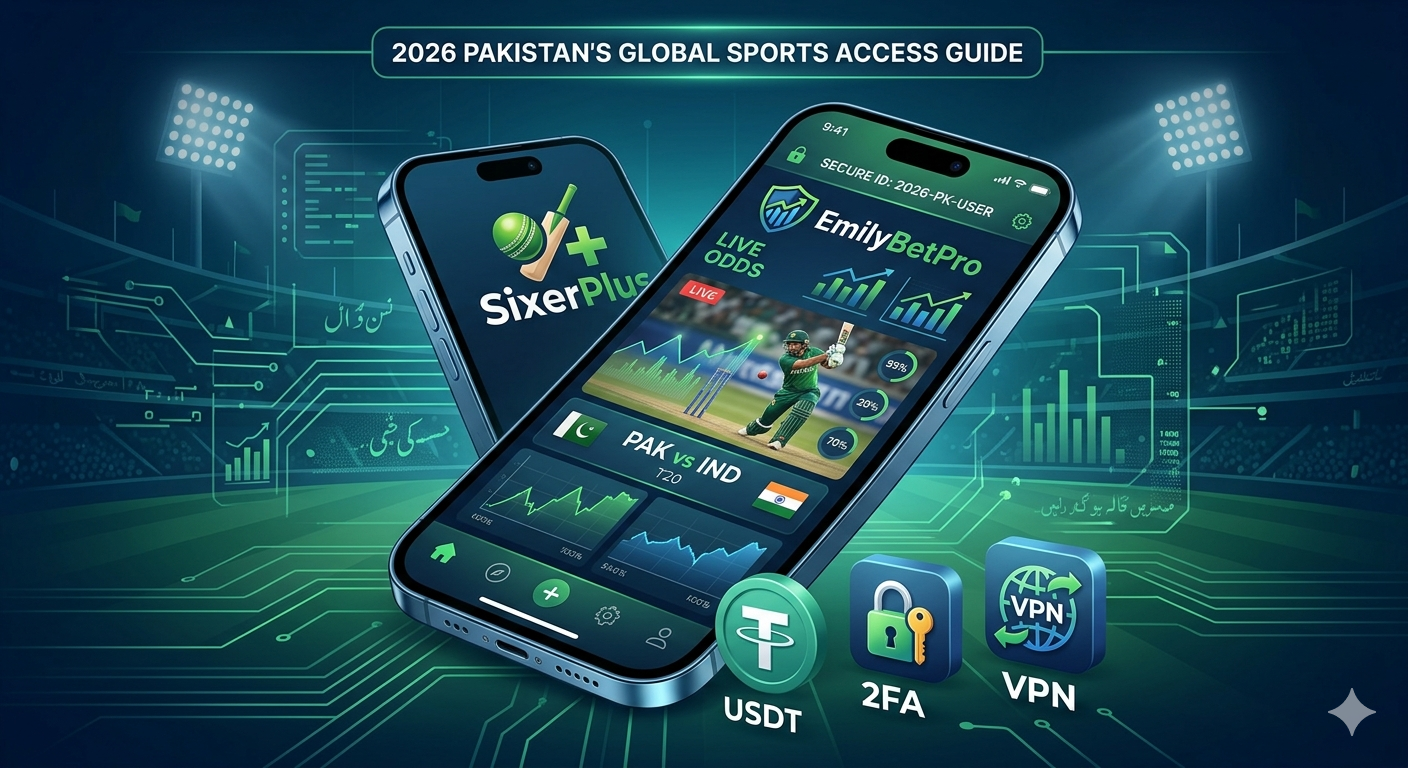 Professional digital betting interface for SixerPlus and EmilyBetPro IDs in Pakistan 2026.